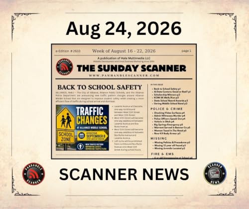 Monday Aug 24 2026 - Scanner News