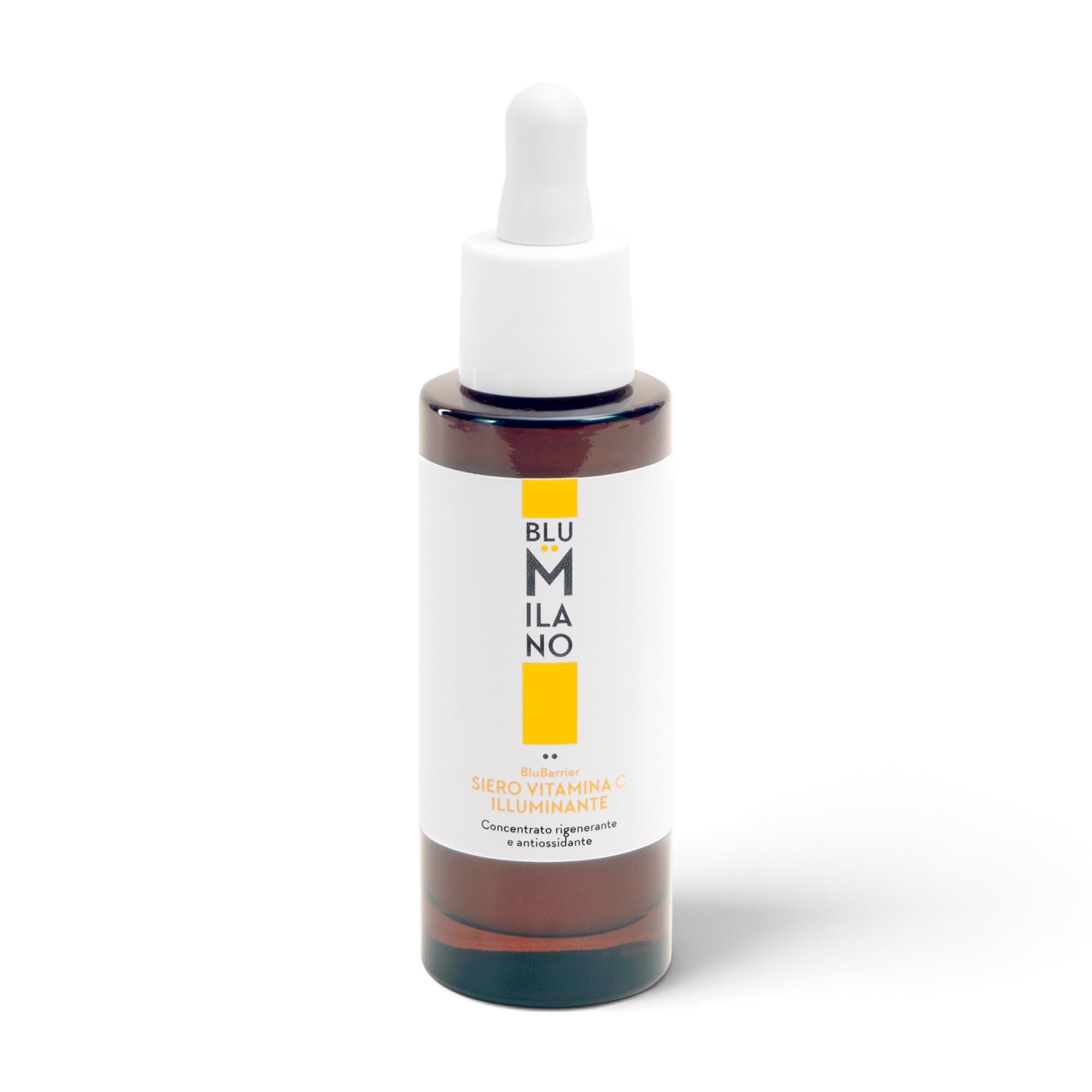 BluMilano Siero Vitamina C Viso Illuminante e Rigenerante 30 ml – Antiossidante Anti-Age con BluBarrier – Protezione dallo Stress Ossidativo – 95% Origine Naturale e Biologica– Made in Italy
