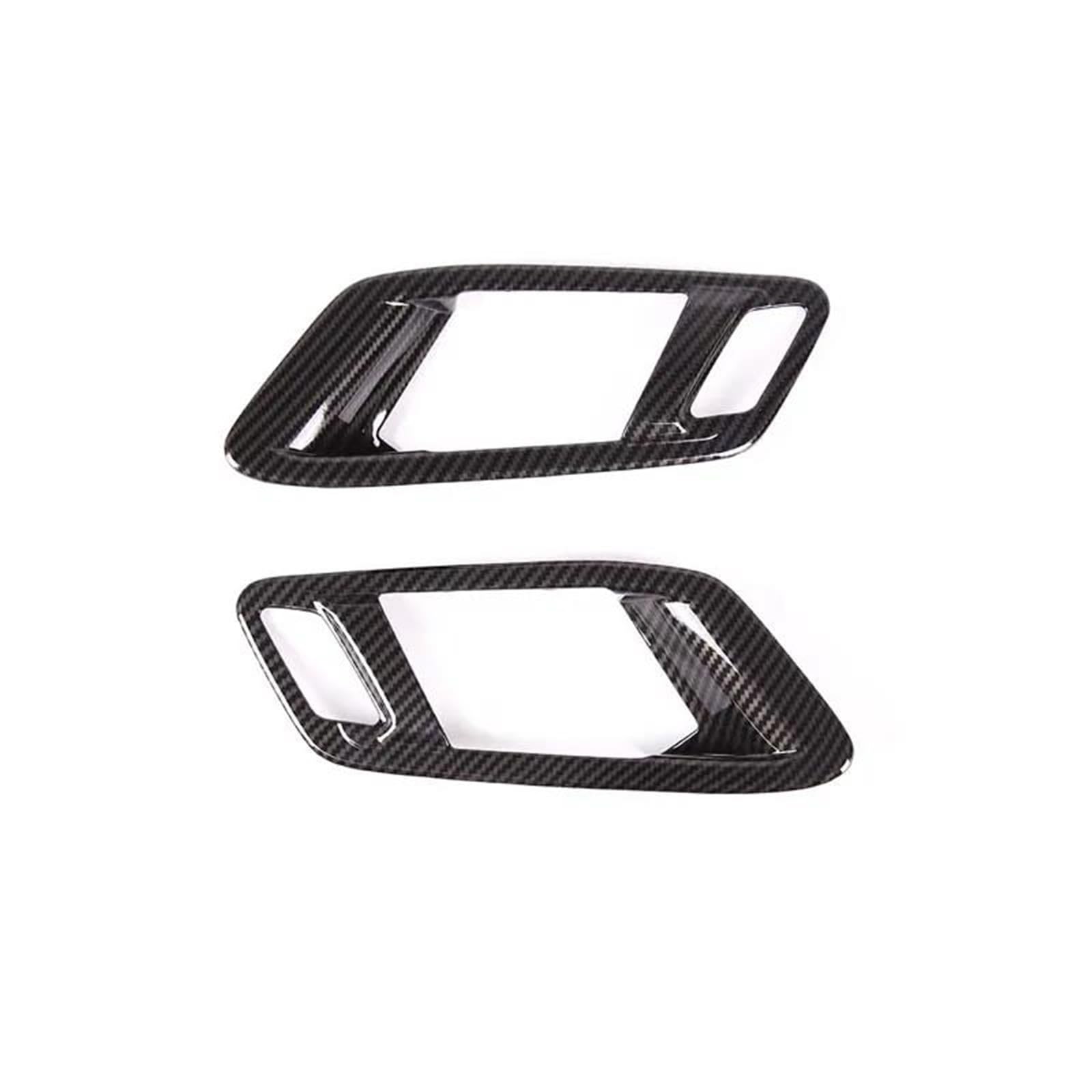 Fhcbutae Abs Carbon Fiber Interior Car Handle Interior Door Handle Frame Stickers For Toyota For Supra Gr Mk5 A90 2019 2020 2021 2022(Abs Carbon Fiber)