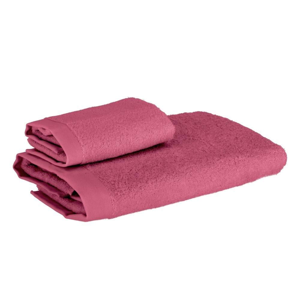 Somma Origami, Set Spugna Asciugamano E OSPITE Rosa Prugna