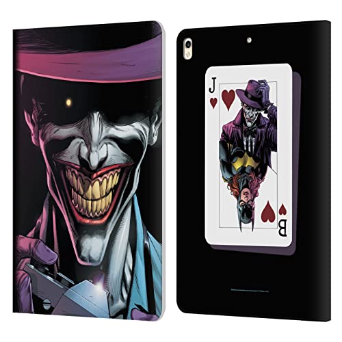 Head Case Designs Officially Licensed Batman DC Comics The Comedian Three Jokers Leather Book Wallet Case Cover Compatible with Apple iPad Pro 10.5 (2017)