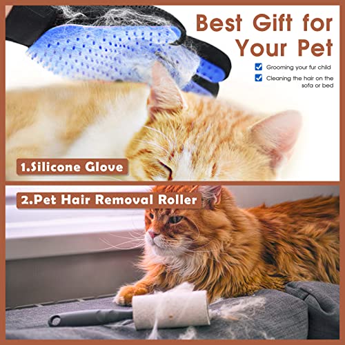 Lesnox Plastic Dog Stairs For Small Dogs, Wider 5-Step, Non-Slip Pet Stairs For Bed/Couch, Dog Ramp/Ladder With Washable Cover, Send 1 Lint Roller, 19.8”H, Supports Up To 50Lbs #TOP5