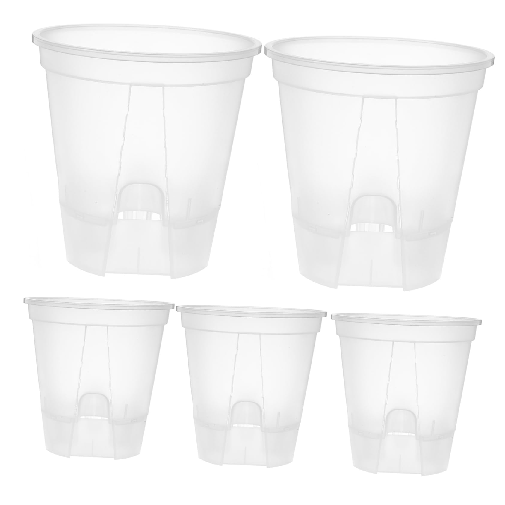 6 Pièces Bassin Transparent Pots De Plantes D'Intérieur Pots De Semis Pots De Fleurs Transparents Pots De Pépinière Transparents pour Plantes Pots D'Orchidées en Plastique