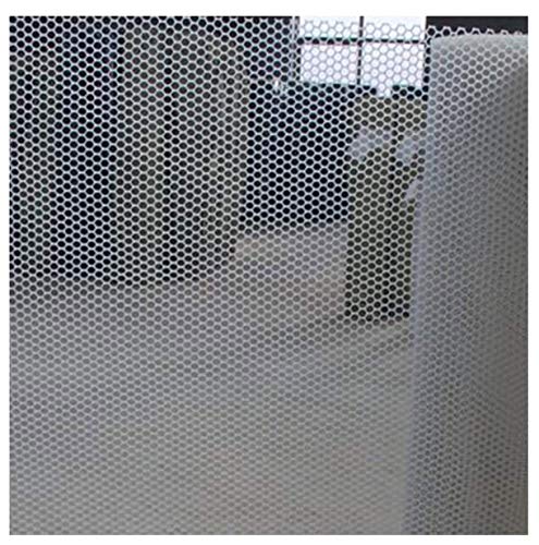 ZGQSW Child safety net, staircase balcony anti-fall net, plastic fence net, breeding net, lawn protection net, white, 1x4m (Color : Mesh0.8mm, Size : 1 * 50m)