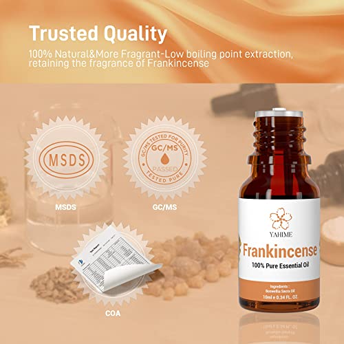 Asakuki Frankincense Essential Oil, Premium Quality Fragrance Oil For Diffusers, Candle Making, Skin Care, 10Ml #TOP5