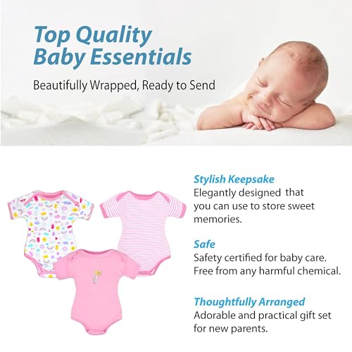 Image of VParents Rompers for New Born Baby Girl & Boy (Pack of 3), 100% Cotton Half Sleeve Romper /Bodysuit /Jumpsuit /Onesies /Sleepsuit For Infants & Toddlers, Comfortable Daily Wear Clothes For Babies