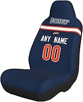 Vista 11 de Fundas de asiento de coche de fútbol personalizadas, accesorios personalizados para automóvil, regalos de Arizona con nombre y número, funda