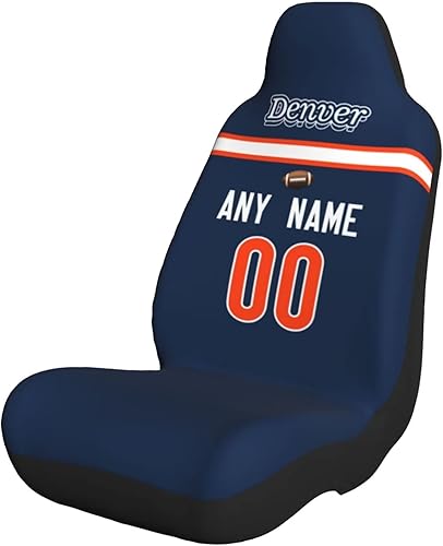 Miniatura 11 de Fundas de asiento de coche de fútbol personalizadas, accesorios personalizados para automóvil, regalos de Arizona con nombre y número, funda