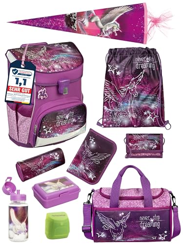 Familando - Scooli Campus Fit Schulranzen Set - 10-teilig mit...