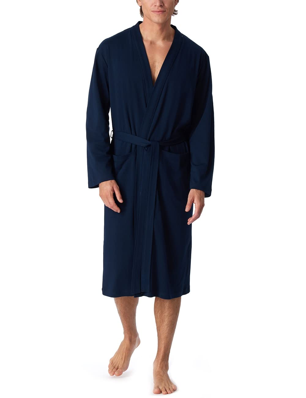 Schiesser Herren Bademantel Morgenmantel aus feinem Interlock - 178407