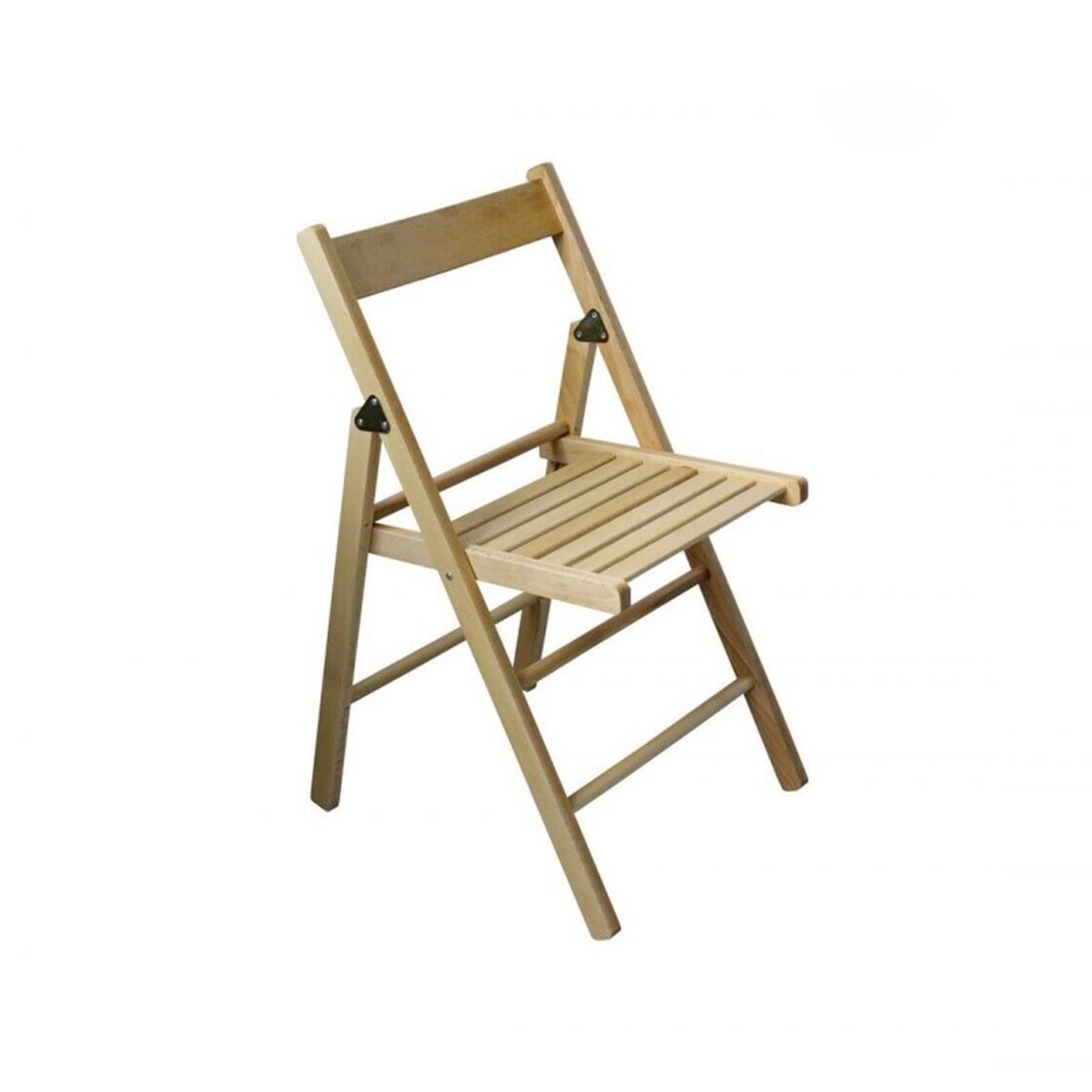 Mondo Viro - Juego de 4 sillas plegables de madera de haya para exterior e interior