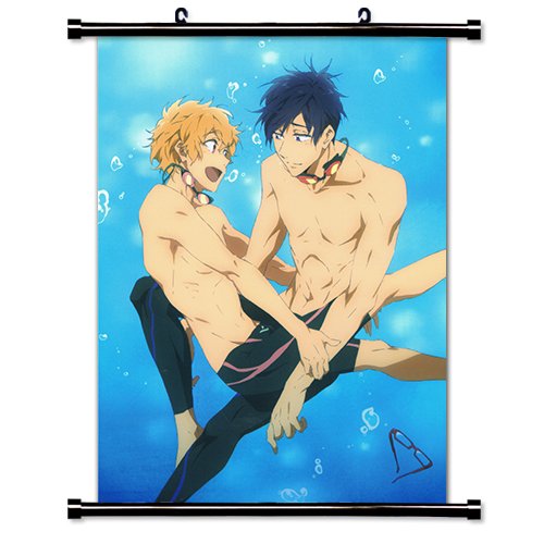 Free! Iwatobi Swim Club Anime Fabric Wall Scroll Poster (16" x 22") Inches. [WP]- Free- 23