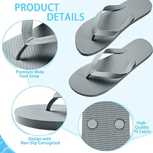 Haysandy 50 Pairs Flip Flops, Slim Flip Flop Sandal with Narrow Strap, Non Slip Flop Sandal for Women Men Guests Pack Casual Slippers for Beach Wedding Pool Party2