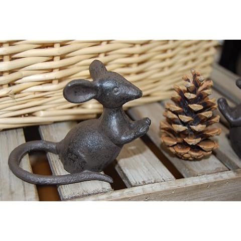 Cast Iron Mouse Home or Garden Ornament Cover