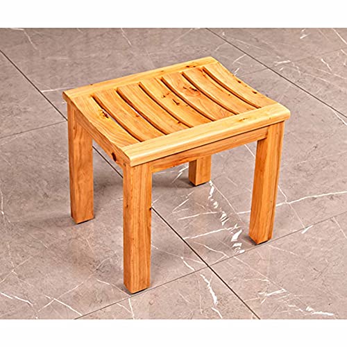 Repose-pieds de rasage d'angle en bois étanche pour douche senior - 5