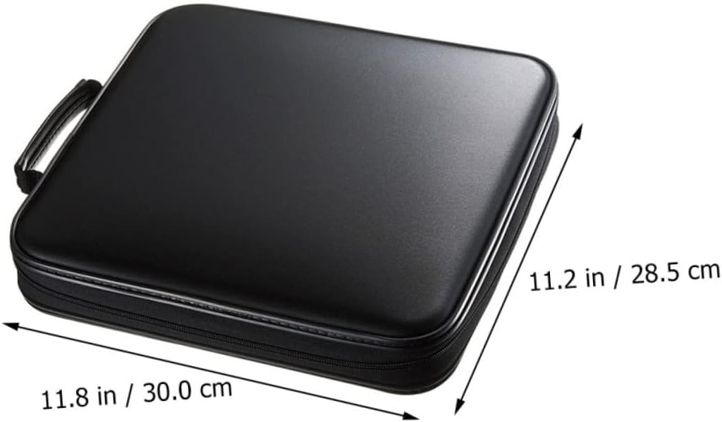 Happyyami Large Capacity CD Storage Case 160 Disc Portable DVD Organizer for Car PP Material Waterproof and Detachable Design for Movies and Music