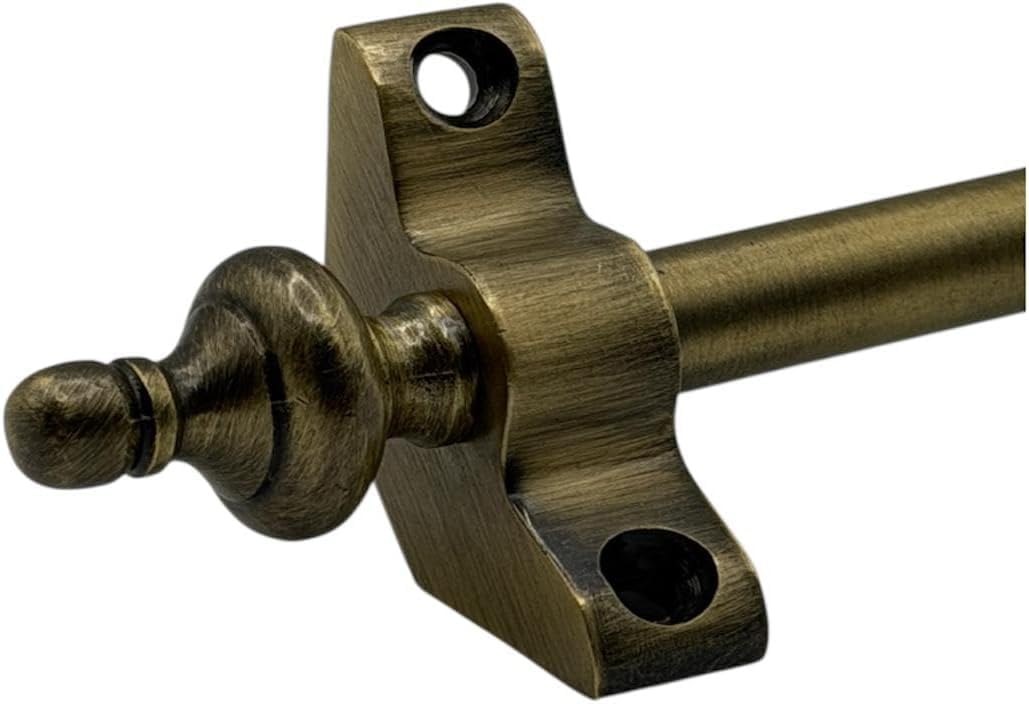 Stair Carpet Rods, Set of 20, Urn Finial, Antique Brass, for Carpet Runners up to 70 Centimetres Wide (Antique Brass)