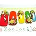 200pcs 3D Cute Designs Nail Art Fimo Canes Sticks Stickers Rods Gel Tips Manicure Decoration + Blade