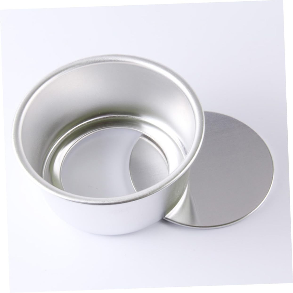 4 pièces Moules à Pâtisserie Ronds Alliage Lot de Moules à Gâteau Antiadhésifs avec Fond Amovible pour Cheesecakes et Desserts