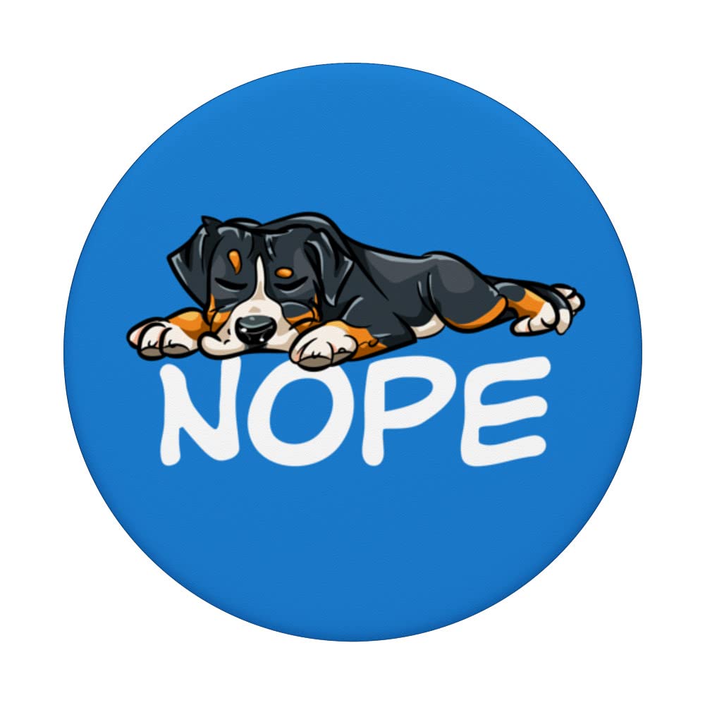 Cute Swissy Dog Artwork GSMD Greater Swiss Mountain Dog PopSockets Swappable PopGrip, Black - Image 3