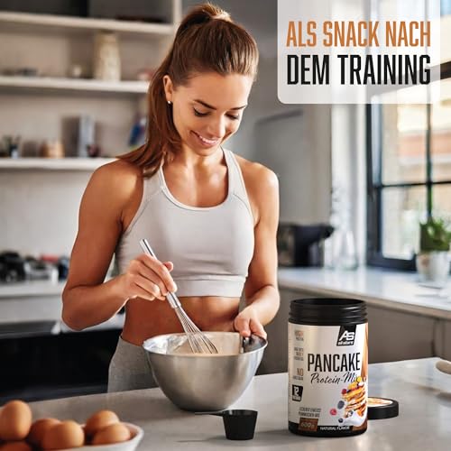 Protein Pancake Mix für eiweißreiche Pfannkuchen mit Dinkelvollkornmehl