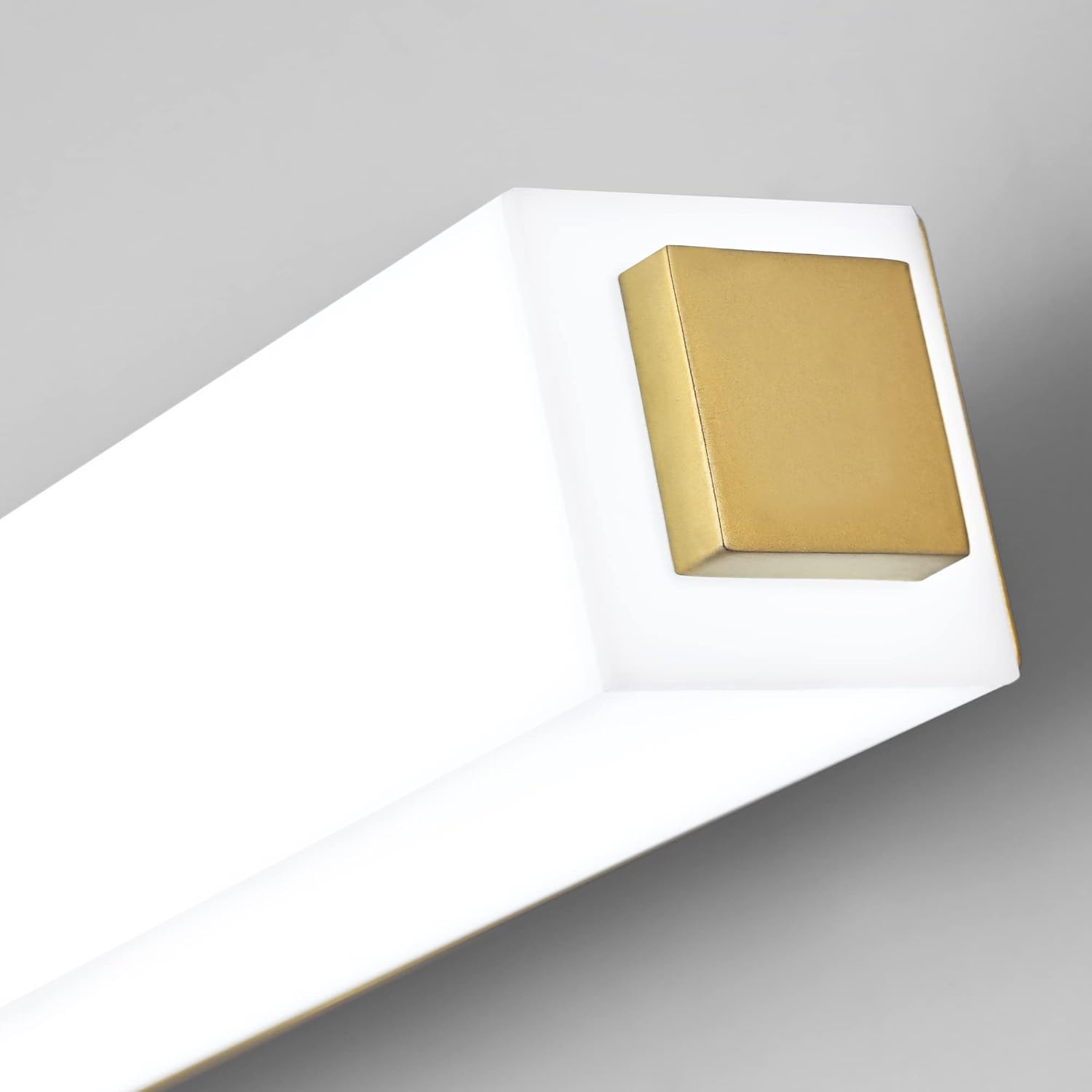 ZUZITO 32in Gold Bathroom Light Fixtures Modern LED Vanity Lights Bar 22W Acrylic Bath Wall Lighting Bright White 6000K