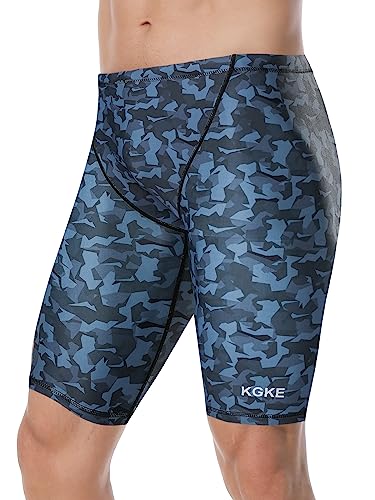 Image of Men's Square Leg Swimming Jammer Shorts UPF50+,Men Swimsuit Swim Jammers Fabric Shape Retention