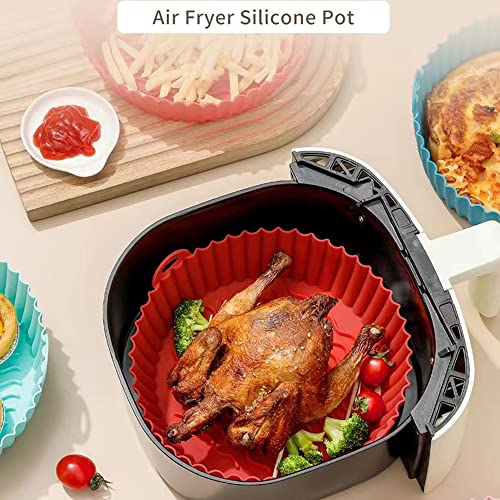 Silicone Air Fryer Liners,Air Fryer Silicone Pot,Heat Resistant,Food Safe Air Fryers Oven Accessories(Deep Gray) #TOP5