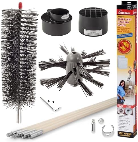 Top Leaf Blowers You Didn't Know Could Clean Your Dryer Vent 1 Dryer Vent Duct Cleaning Kit - Gardus RLE202 LintEater Rotary Dryer Vent Cleaner Kit, Removes Lint, Dryer Vent Cleaning System Extends Up to 12’ with 4 Flexible 3