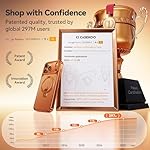 CASEKOO Cosmic Orange Glossy Stylish for iPhone 17 Pro Max Case [360 Spin Magnetic Stand][Fit for MagSafe][17FT Military Protection] Slim Polished for iPhone 17 Pro Max Case with Stand, Cosmic Orange - Image 4