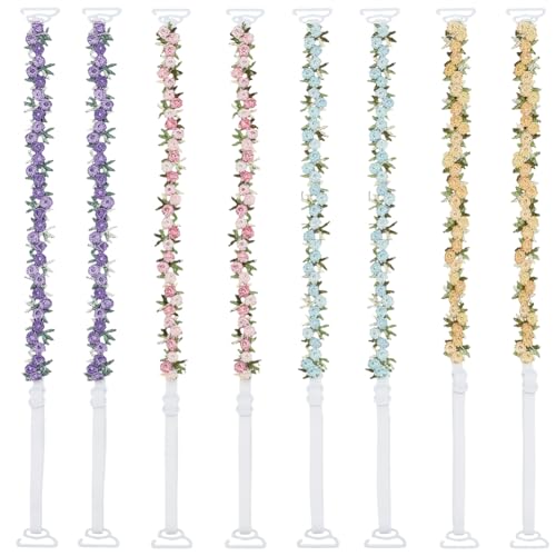 Image of FREEBLOSS 4 Pairs Decorative Bra Straps Adjustable Floral Bra Straps Colorful Shoulder Strap Replacement for Women, 4 Styles, 0.79 inch in Width