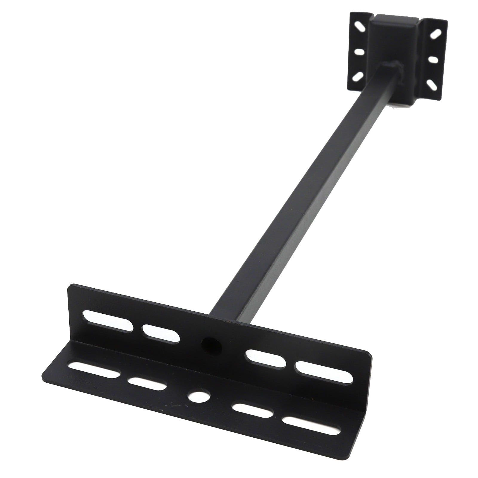 kenable LED Floodlight Extension Arm Bracket with Cable Management 560mm Wall Mount Black 200mm Mounting Plate 8kg Max Load