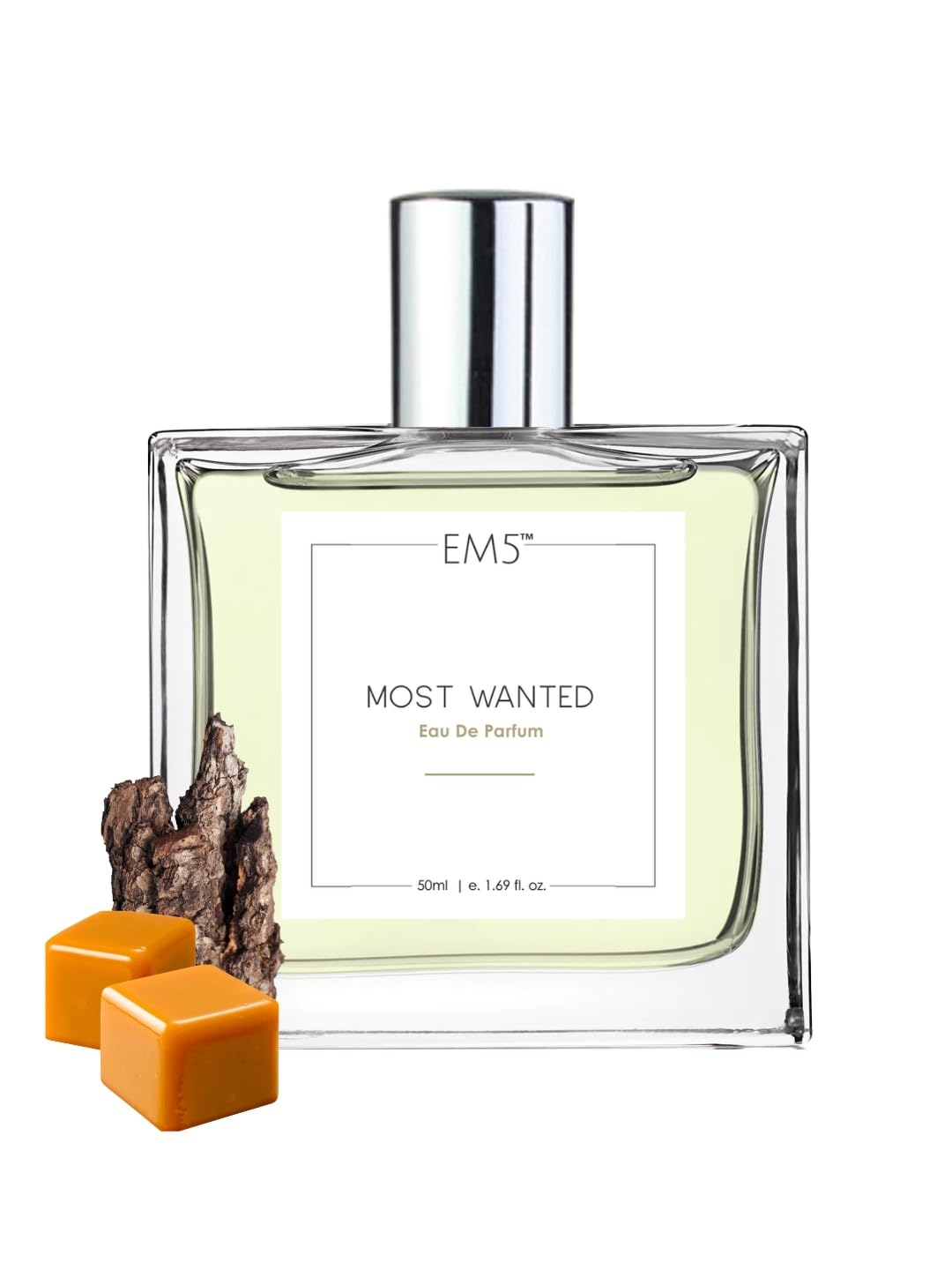 EM5 Most Wanted Perfume for Men | Eau de Parfum Spray | Vanilla Woody Warm Spicy Fragrance | Luxury Gift for Him