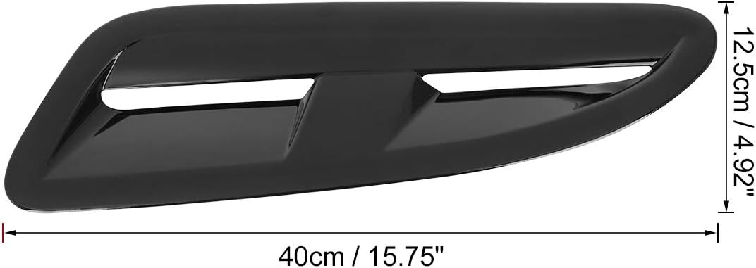 X AUTOHAUX Pair Car Vent Scoop Decorative Intake Hood Bonnet Vent for Jaguar XKR XK8