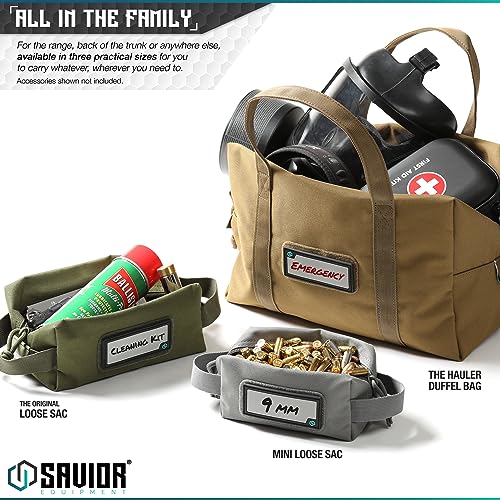 Savior Equipment SP-AMST-4P-OG Loose Sacs 4-Pack Tactical Ammo Pouch Firearm Ammunition Carrier Bag thumb #5