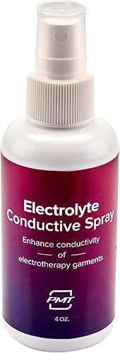 Spray conductor de electrolitos por PMT. Spray conductor de electroterapia para uso con prendas conductoras TENSEMS... (4 oz sin mentol)