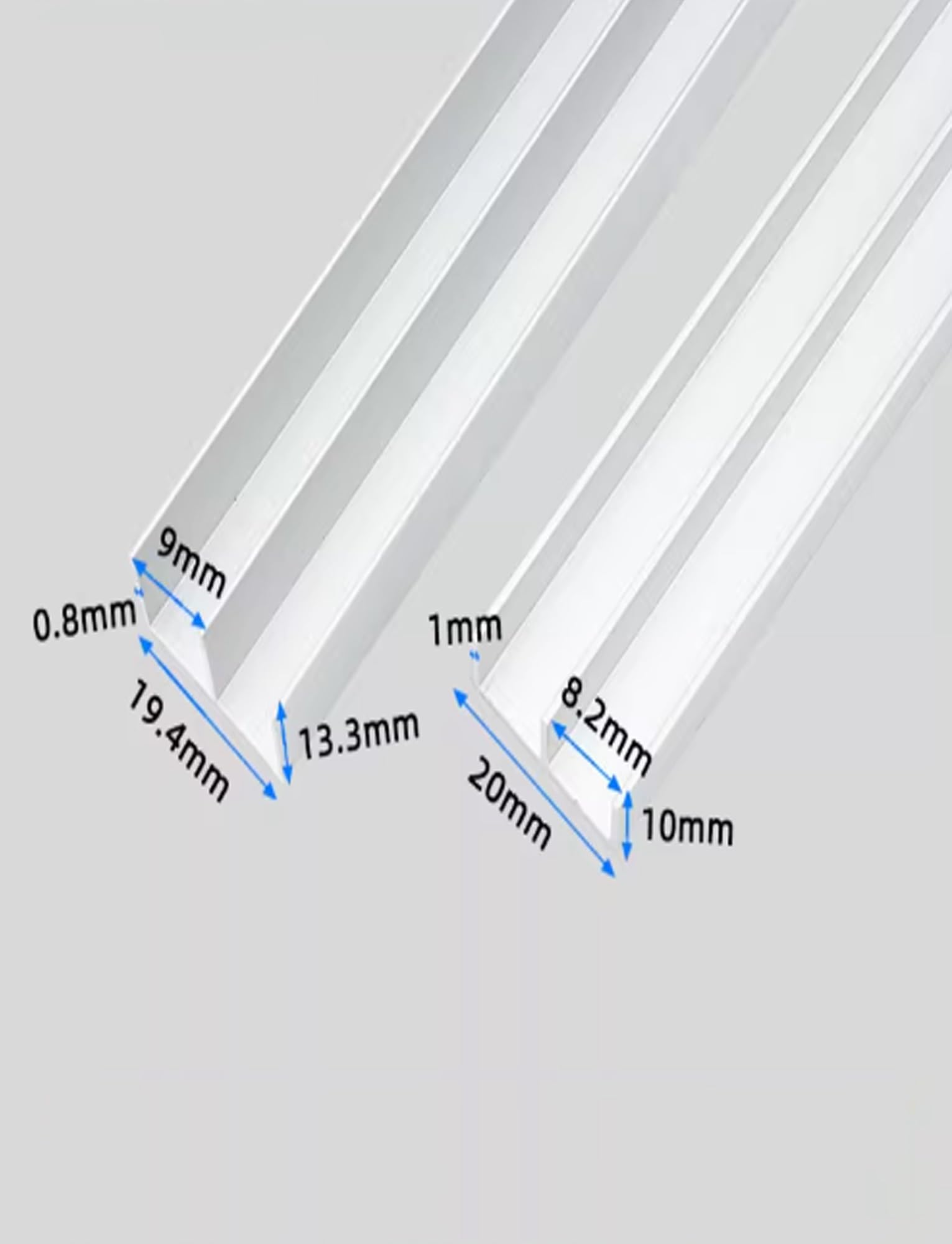 Prowadnica Alu Rolka DIY Drzwi Szkło Szafki(190cm)