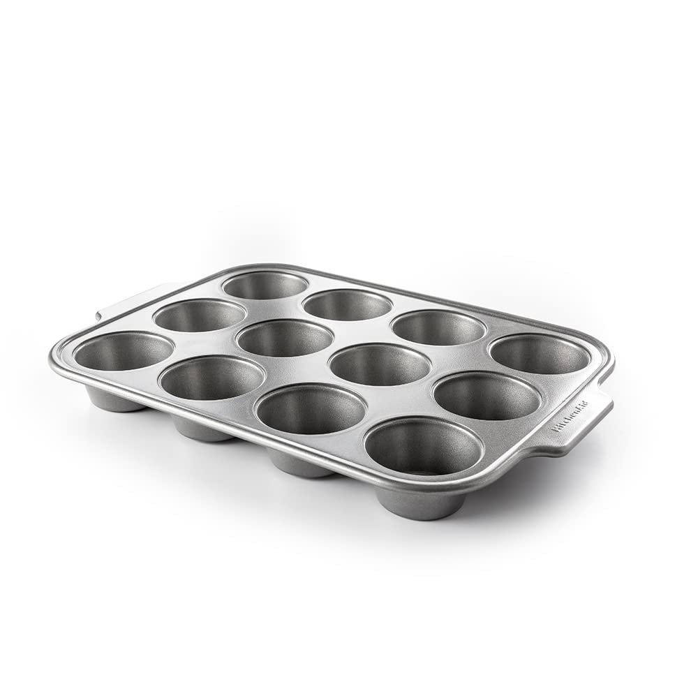 KitchenAidAluminized Steel PFAS-Free Non-Stick 5-Piece Bakeware Set, Oven  Safe, Dishwasher Safe, Grey