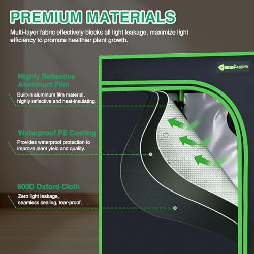 Yesker 5x5 Large Grow Tent
