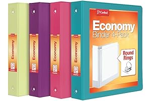 Cardinal 3 Ring Binders 1.5 Inch: Durable Quality for School and Office