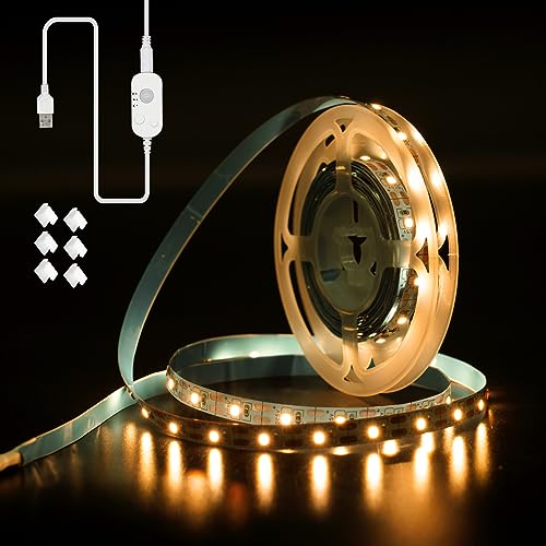 Tira de LED con Sensor de Movimiento, 5V, 16.4 ft, Amarillo Ultra Cálido miniatura 1