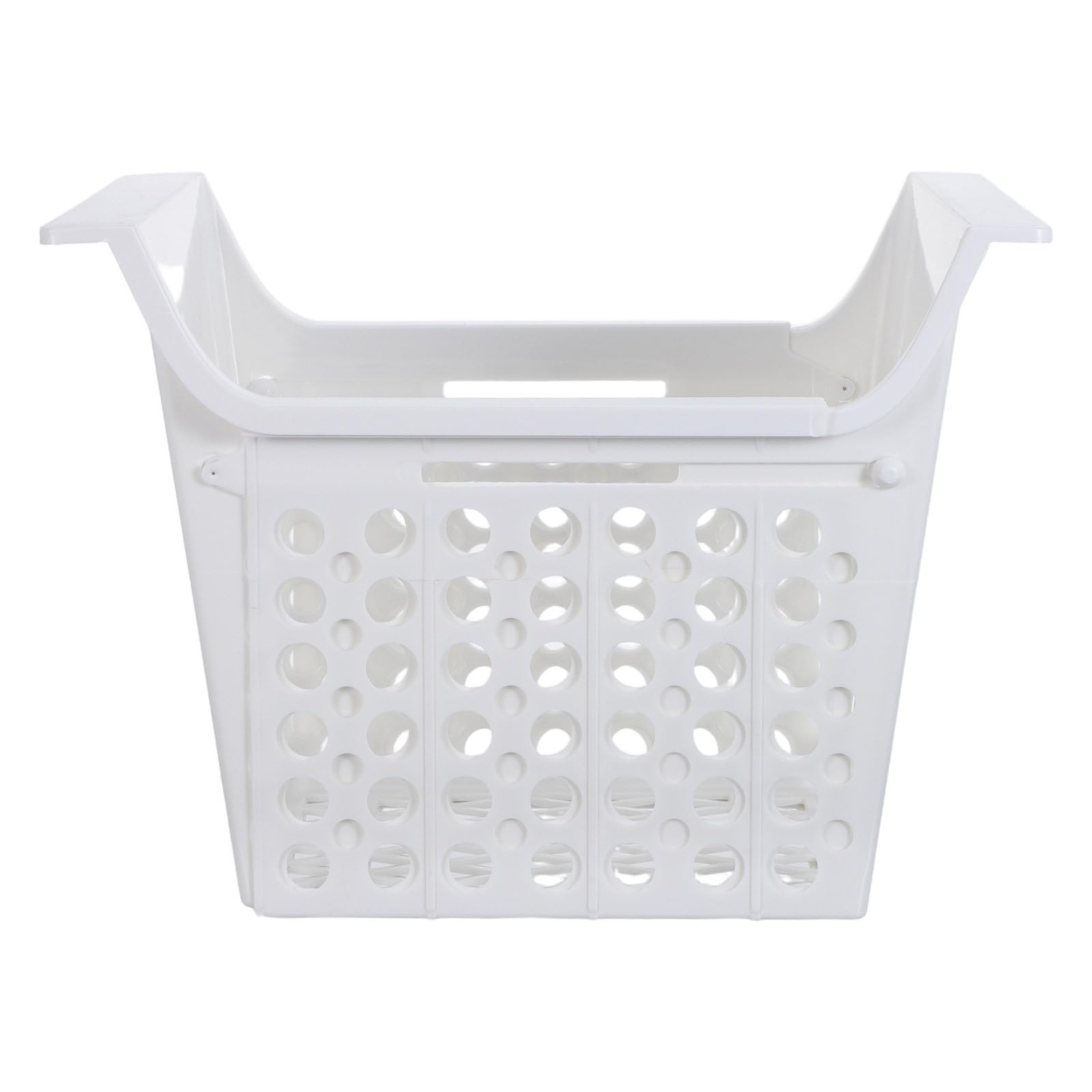 DECHOUS Cesta Expandible para Congelador y Refrigerador de Plástico Blanco 44.2x22.5x22.5 Cm Organizador Ajustable para Almacenamiento en Cocina