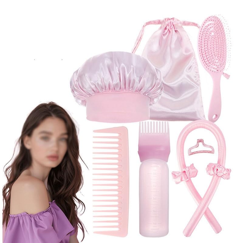 Hair Care Sleep Cap Curling Iron Comb Styling Set for Women