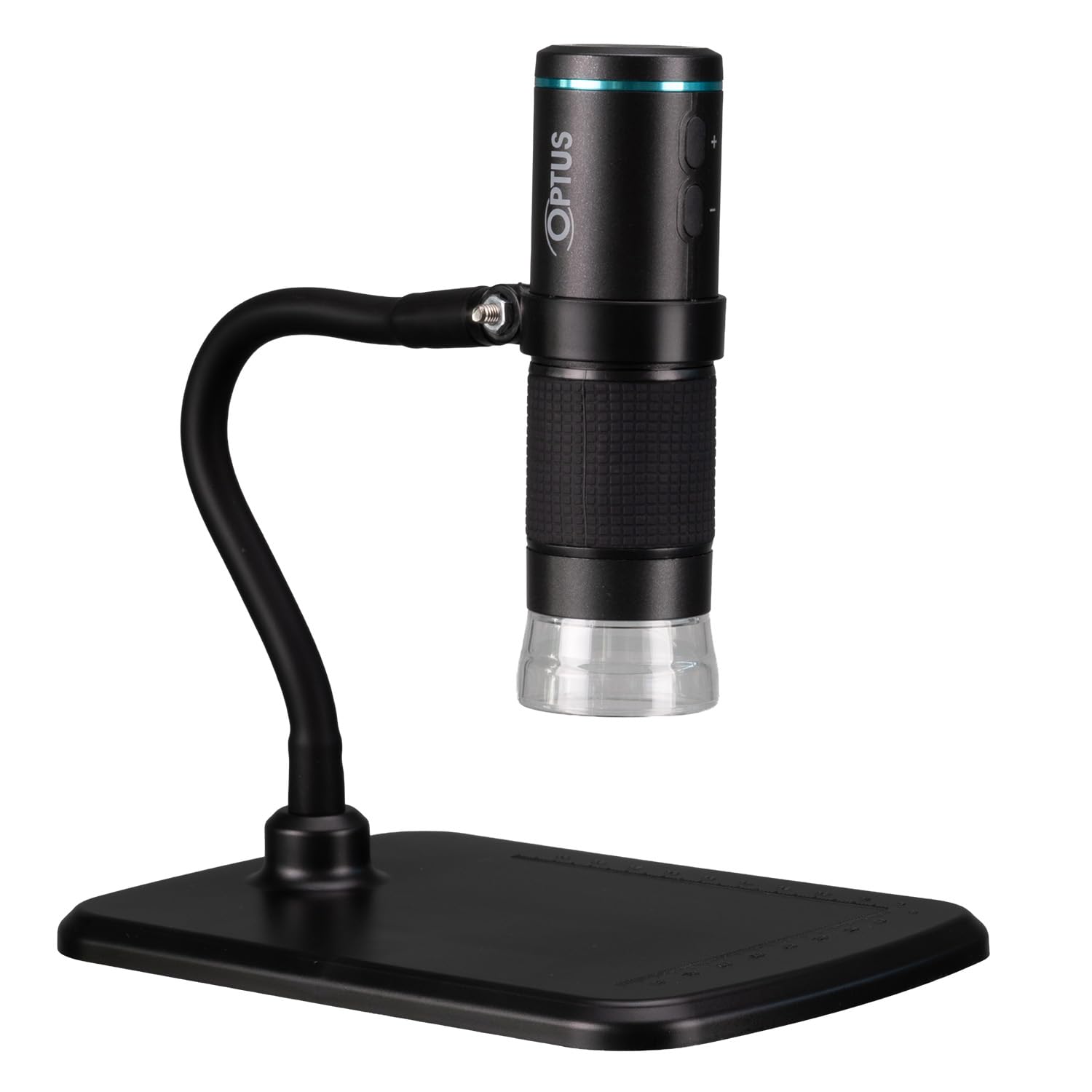 Optus Digitalmikroskop WLAN Full-HD 50x-300x mit Video- und Fotoaufnahme LED dimmbar für Handy, Technik, Schule, Natur, Pflanzen, Hobby