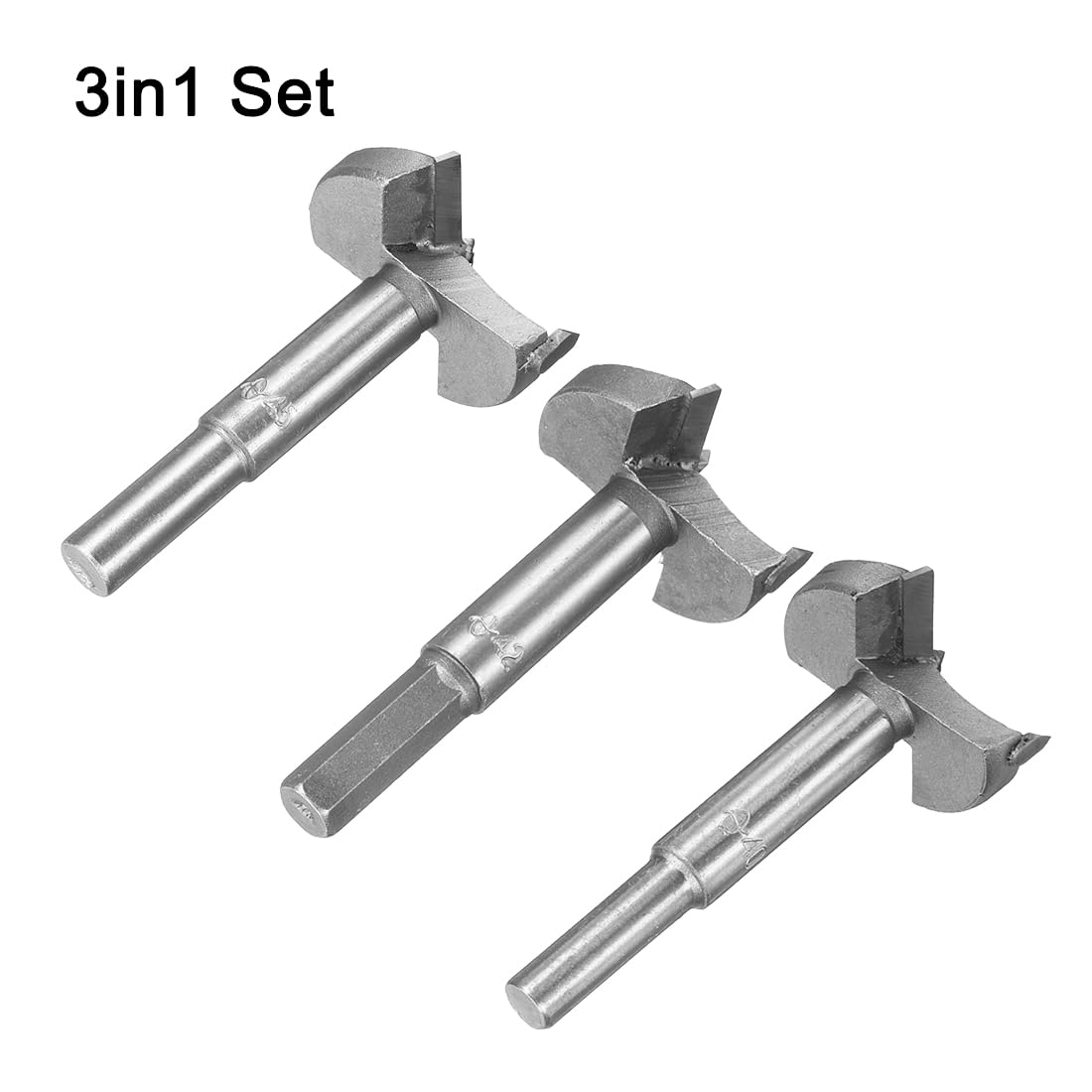 Sourcing Map Mèche Forstner Bois Pour Défonceuse Forets 17mm Tungstène Carbure Bois Ouvre-tarière Travail Bois Charnière Trou Forage Alésage Mèche Coupeur 2pcs Gris