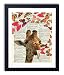 Giraffe With Butterflies Upcycled Vintage Dictionary Art Print 8x10