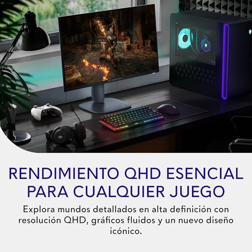 Miniatura 2 de Alienware 27 Monitor Gaming - AW2725DM, QHD (2560x1440), 180Hz, Fast IPS, 1ms, NVIDIA G-Sync Compatible, AMD FreeSync, 95% DCI-P3, HDR400, DisplayPort, 2 HDMI, 3 USB, 3 Años de Garantía