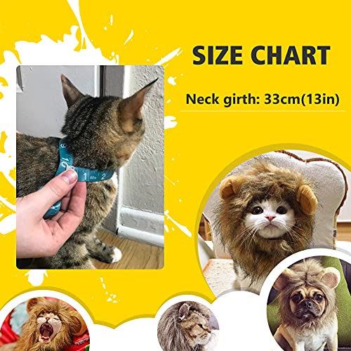 Namsan Pet Halloween Costume Cat Lion Mane Wig Halloween Outfit Small Dog Lion Hat #TOP3