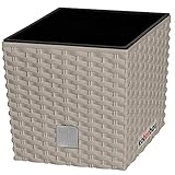 KOTARBAU® Blumentopf 220 mm Mocca Übertopf mit Innentopf für Pflanzenzucht