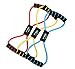 iRibit Fitness Figure 8 Toner Resistance Exercise Tube Band Set of 3
